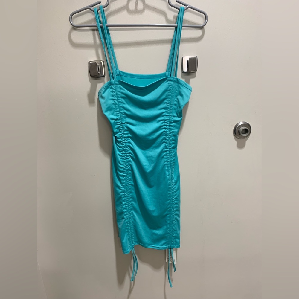 Teal Body-con Dress; Small